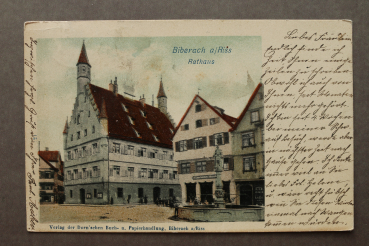 Ansichtskarte AK Biberach Riss 1901 Rathaus